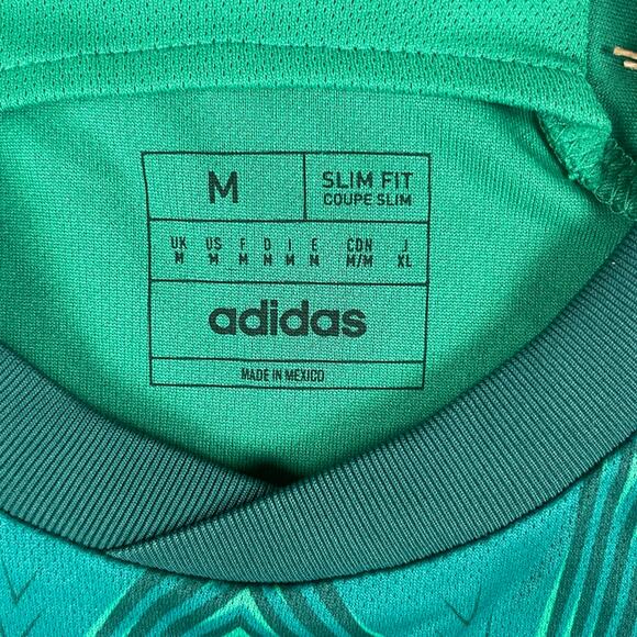 Adidas Men's Medium Green Mexico 2022 Short Sleeve Home Soccer Jersey HD6899 - Picture 3 of 14